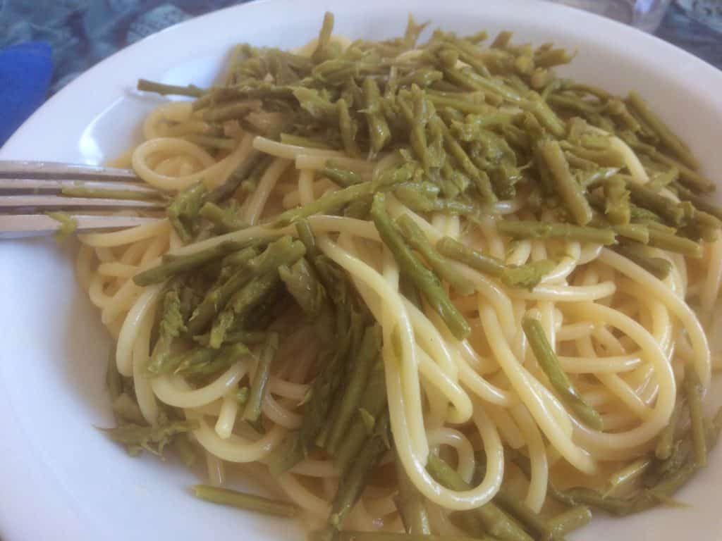 pasta and asparagus