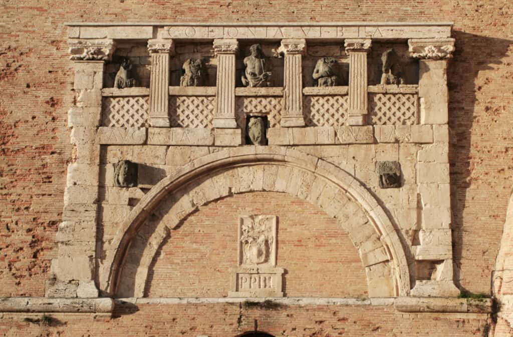the Etruscan Porta Marzia on Rocca Paolina